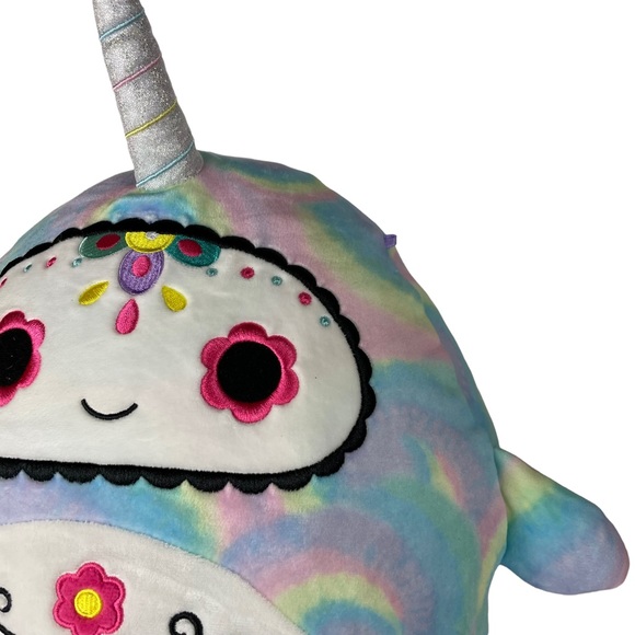 Squishmallow Igor The Narwhal TyeDye Embroidered Limited Edition Day of the Dead - Picture 6 of 16